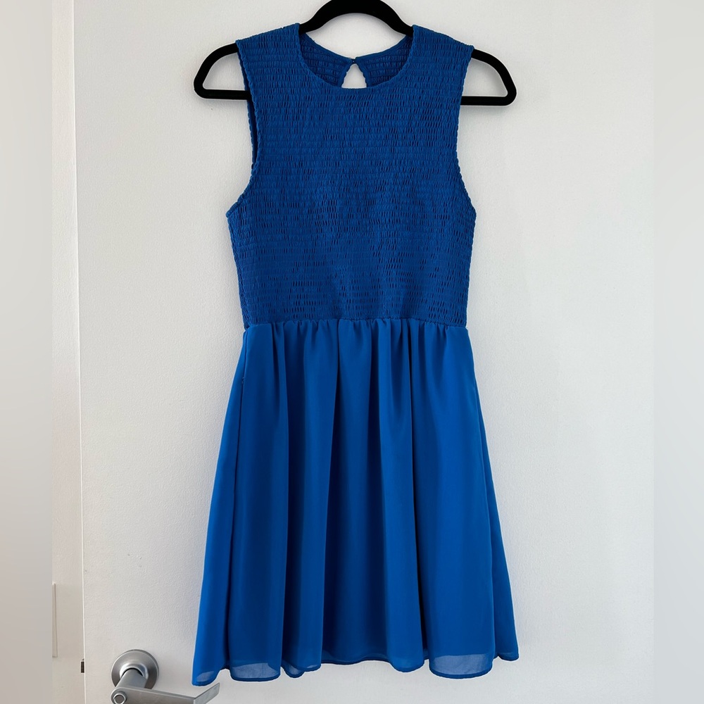 Dolce vita royal blue smocked dress